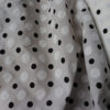 Waffle Textured Cotton Polka | Weiß