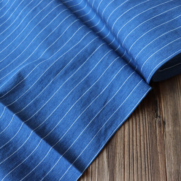 Baumwollstoff in Denim-Optik mit Nadelstreifen 210 g/m2 | Jeans