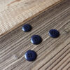 Steinnuß Knöpfe mit 4 Löchern 18 mm Blau