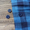 Steinnuß Knöpfe mit 2 Löchern 15 mm Marineblau
